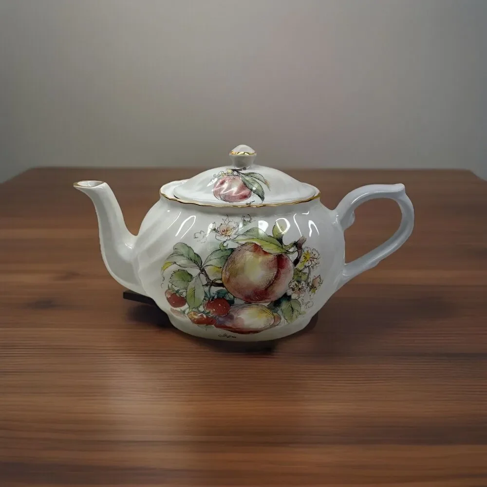 Vintage Arthur & Son Staffordshire Large‎ Teapot England 6361